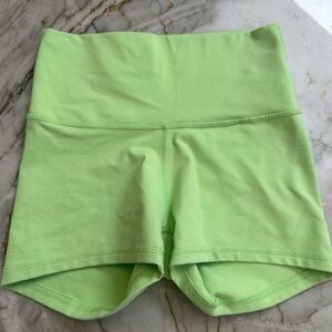 Aritzia TNA Biker Shorts Lime Green